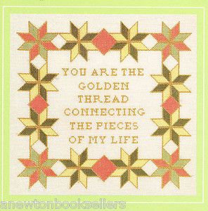 Pattern to Make Quilt Themed Friendship Picture Cross Stitch Pattern 