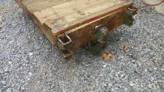 Vintage Factory cart table Charles E Francis CoMade in 1913 1920 