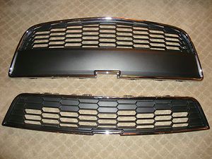 CHEVROLET SONIC BUMPER GRILLE UPPER AND LOWER NEW OEM 2012 95227396 