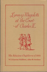 Lorenzo Magalotti at The Court of Charles II of 1668 Great Britain 