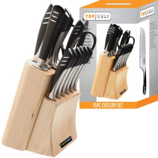 Top Chef® Knife Set   15 Pieces   Ice Tempered Stainless Steel