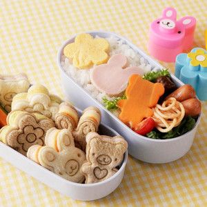 Cheese Ham Cutter Mold Cute Bento Accessories Lunch Box Kawaii From 