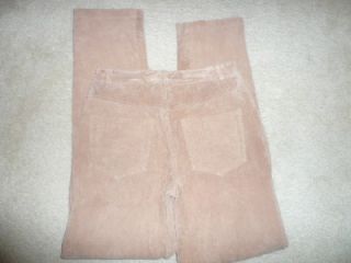 womens chadwicks tan 100 % leather pants size 4