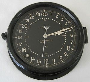 1956 Chelsea Maritime 24 Hour SHIPs Clock Air Force