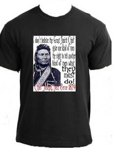 Chief Joseph Quote Native American Indian Wisdom Pride Vintage T Shirt 