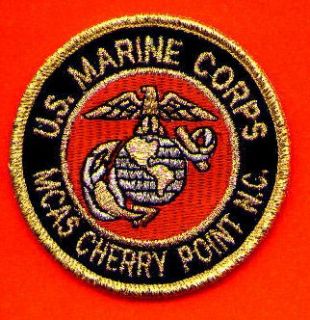   cherry point n c usmc patch small sized u s marine corps mcas cherry