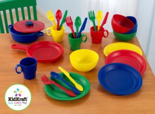   Kids 27 Piece Kitchen Cookware Play Set Multi Color Toy Accessory Set