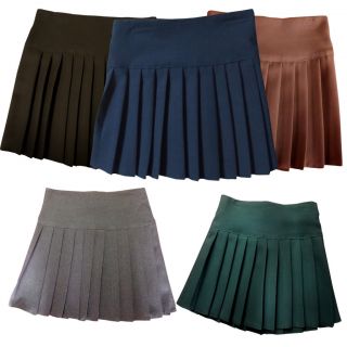   Uniform Short Skirts with Pleat Childrens and Adults 5 Col