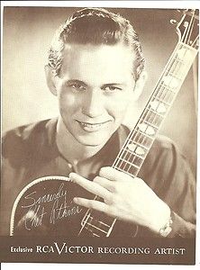 CHET ATKINS  1940s RCA VICTOR RECORDING ARTIST country singer posed 