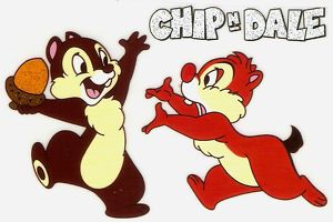 Chip N Dale Chipmunks Acorn Disney Iron on Transfer