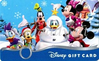 Disney Gift Card Christmas 2010 Mickey Mouse Glitter Collectible No 