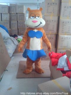 Squirrel Sandy Cheeks Bikini Mascot Costume Outfit EPE