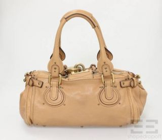 Chloe Tan Leather Paddington Handbag