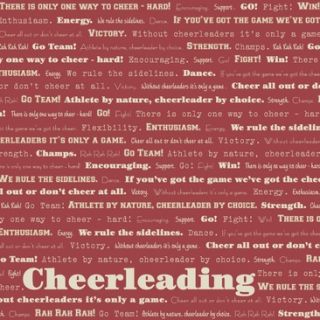 Cheerleading Words 12 x 12 Scrapbook Paper Stemma