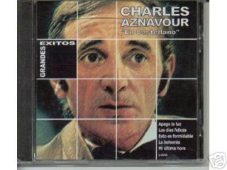Charles Aznavour Greatest Hits in Spanish CD Argentina