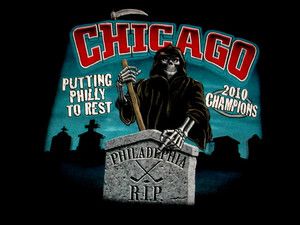 Chicago White Sox 2010 Champions Philadephia Rip Skeleton Bones Shirt 