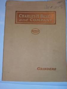 Vtg Charles H Besly Catalog Grinders Machine Tools