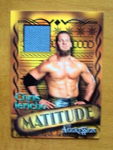 WWE Wrestling Chris Jericho Mattitude Event Used Mat Card