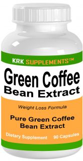 Bottle Green Coffee Bean Extract 800mg Serving Pure Dr oz KRK 