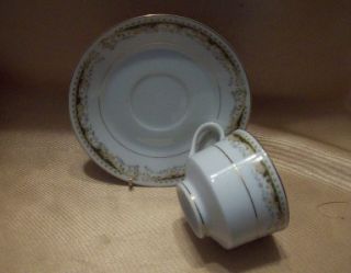 Signature Queen Anne China Cup Saucer Sets Lot of 4
