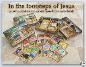 In The Footsteps of Jesus Christian Board Game New