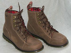 Dr Martens Men s WALDEN Sz 41 Eur 8M Dark Brown Leather Boot NEW