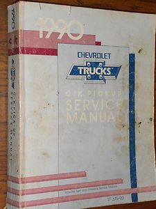 1990 Chevrolet Truck Shop Manual Orig G M Book C K Series 454SS More 