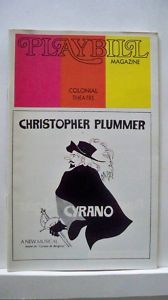 Cyrano Playbill Christopher Plummer Musical Flop 1973
