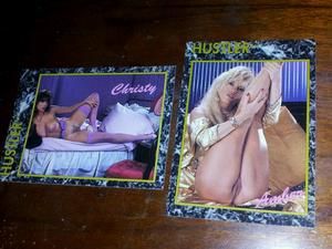 Hustler Amber Lynn and Christy Canyon Tading Cards The Best
