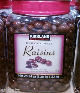 38 Pounds Kirkland Milk Chocolate Covered Raisins 54 oz Raisinettes 