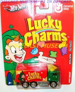   Semi Truck Lucky Charms Cereal Geneal Mills Hot Wheels Diecast