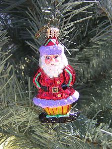 Christopher Radko GINGER SNAP SANTA Gem Christmas Ornament
