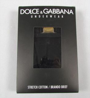 Dolce Gabbana Gold Edition Mens Brando Brief Stretch Cotton D G 