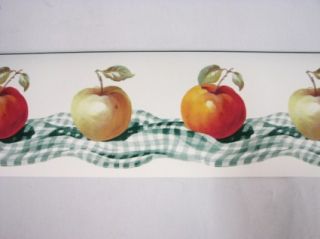 Lot of 4 Apple Fruit Wallpaper Borders Prepasted New
