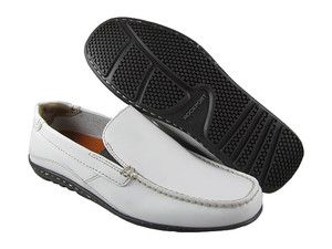 New Rockport Mens Cape Noble White Leather Driving Shoes US