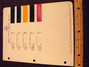 1949 1950 Mack Truck Paint Colors Chip Page Chips