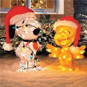   Christmas Peanuts Woodstock Yard Art Display Holiday Decoration