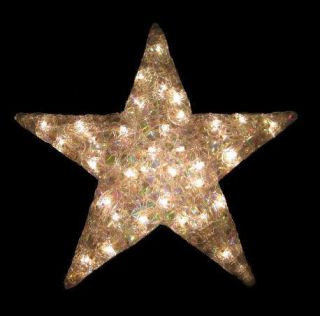   ACRYLIC LIGHTED STAR 35 LIGHTS INDOOR/OUTDOOR CHRISTMAS DECORATION NEW
