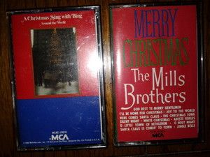 Christmas Music Cassettes A Sing With Bing The Mills Brothers Merry 