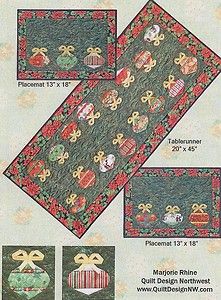 Get Set for Christmas paper pieced pattern by Marjorie Rhine Quilt 