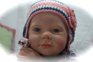   life like OOAK reborn baby toddler girl Chloe by artist Kristin Faith