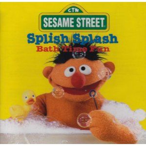 Sesame Street Splish Splash Bath Time Fun Bert Ernie 074646725528 