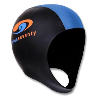 blue seventy skull cap features flexible central panel enhances fit
