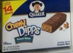  Dipps Peanut Butter Chocolate Covered Granola Bars 14 8 Oz
