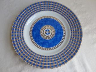 Christofle Silver Oceana Byzance Bleu China Set Blue Marble Gold