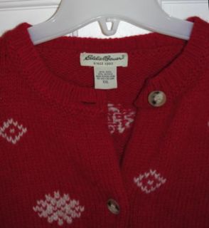 Eddie Bauer Snowflake Nordic Ugly Christmas Sweater XXL 2XL Wool
