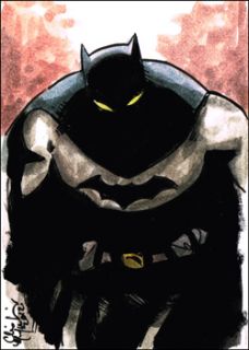 Original Art Chris Mcjunkin DC Comics ACEO Pscthe Dark Knight