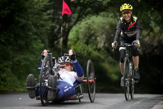 The Hand cyclists had another successful day, completing Stage Two in
