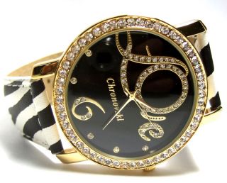 brand new chronovski funky designer love luxury watch