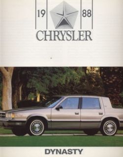 1988 Chrysler Dodge Dynasty CDN Sales Brochure Book